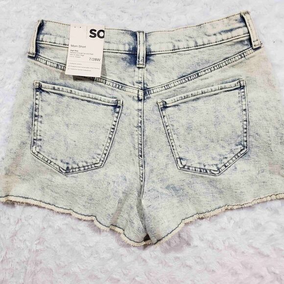 SO High Rise Mom Short Size 7 28W - Picture 4 of 6